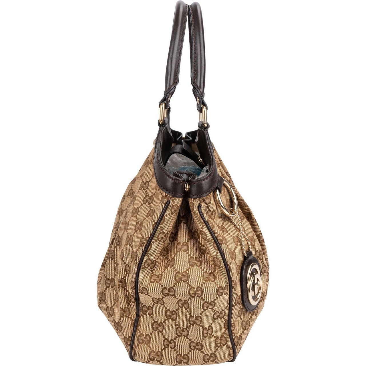 Gucci Monogram GG Sukey Handbag Bruin