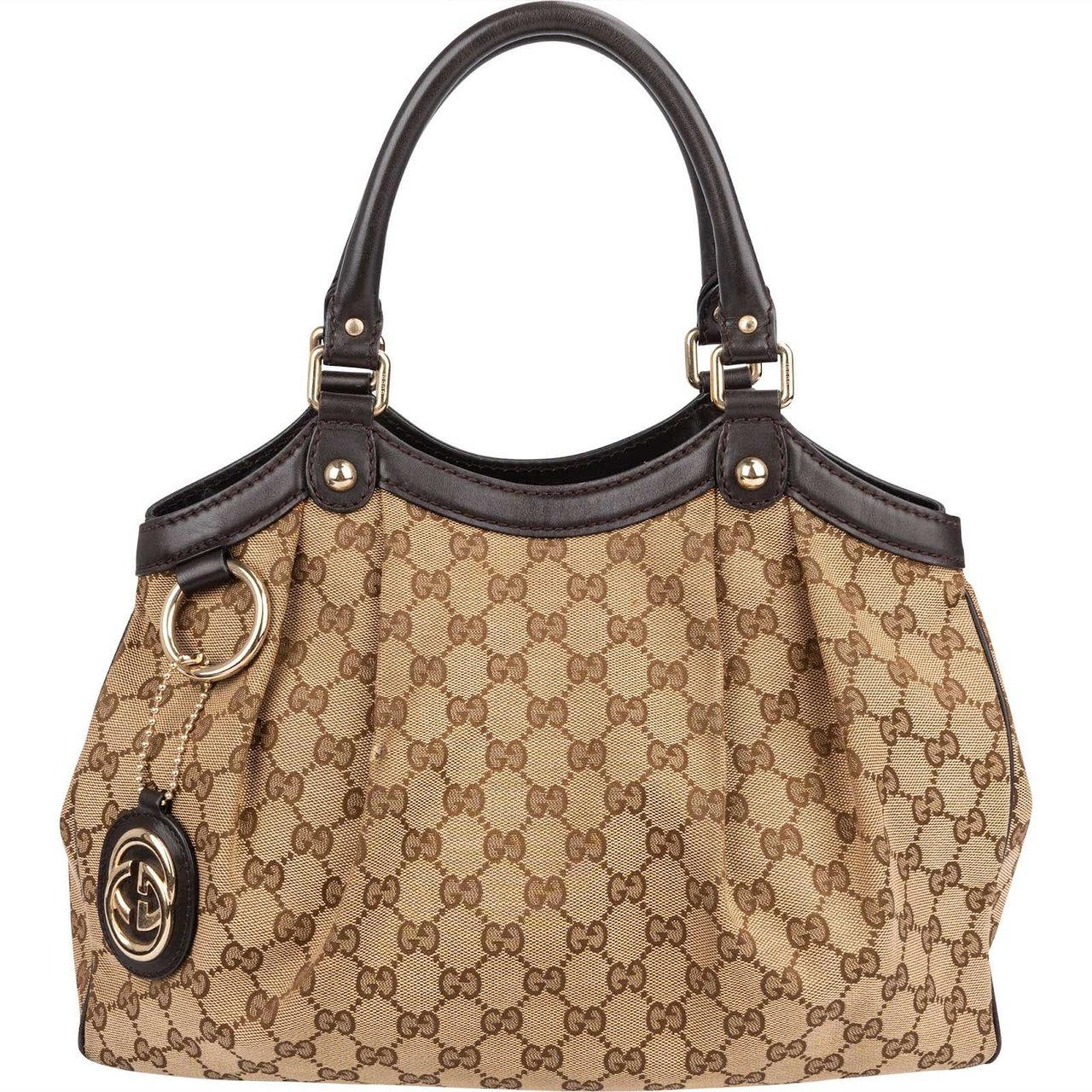 Gucci Monogram GG Sukey Handbag Bruin