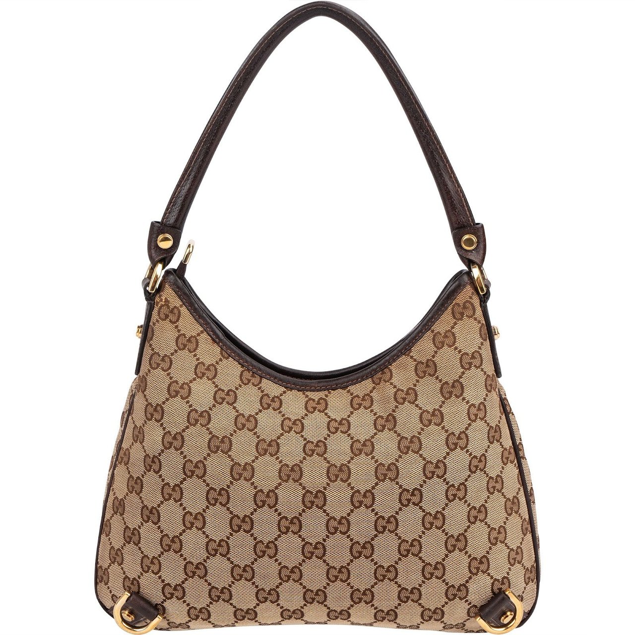 Gucci Monogram GG Small Abbey D-Ring Shoulder Bag Beige