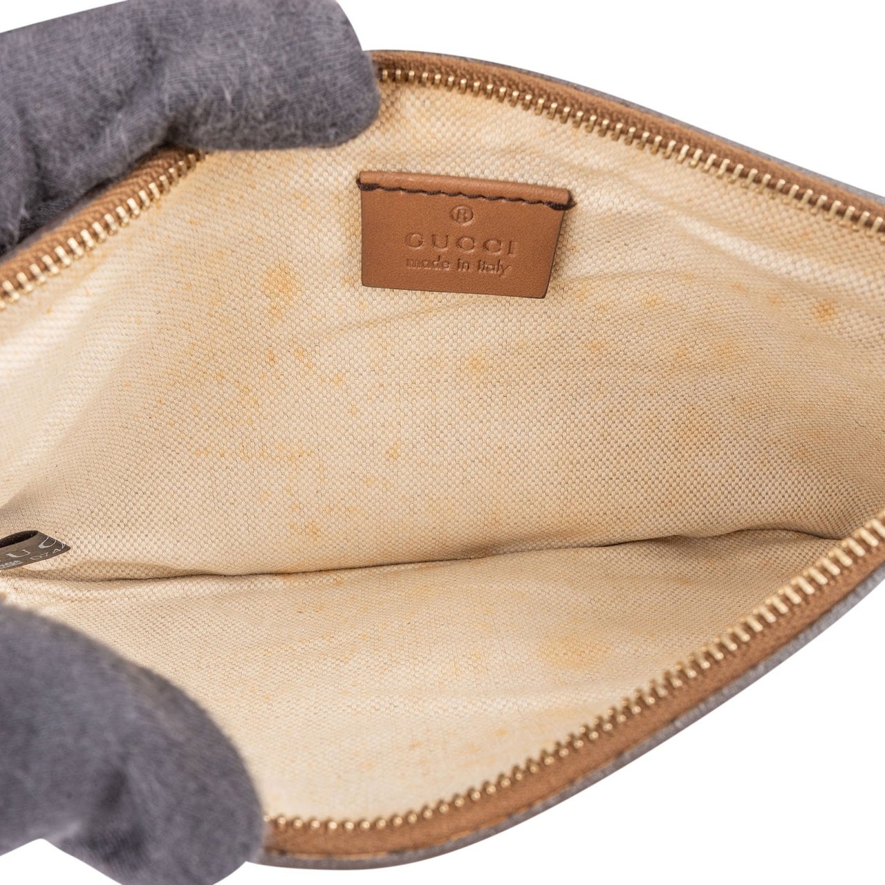 Gucci Monogram GG Canvas Joy Tote Shoulder Bag Beige