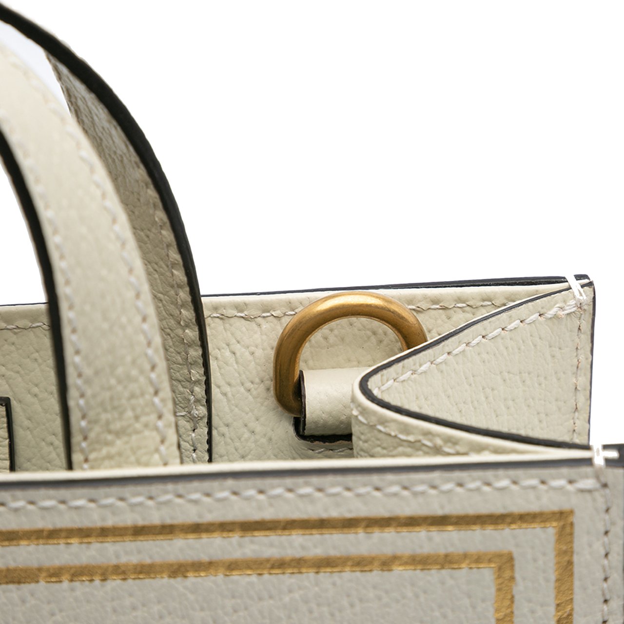 Gucci Garden Calfskin Mushrooms Vertical Shopping Tote Bruin