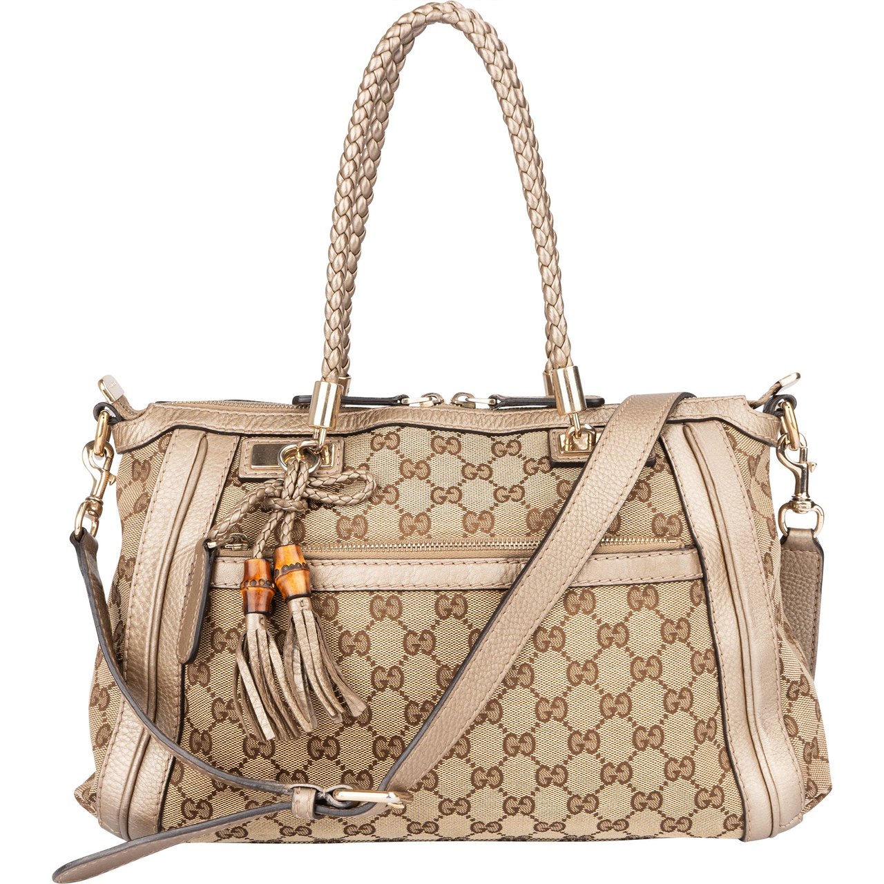 Gucci Gucci GG Monogram Bamboo Handbag Divers