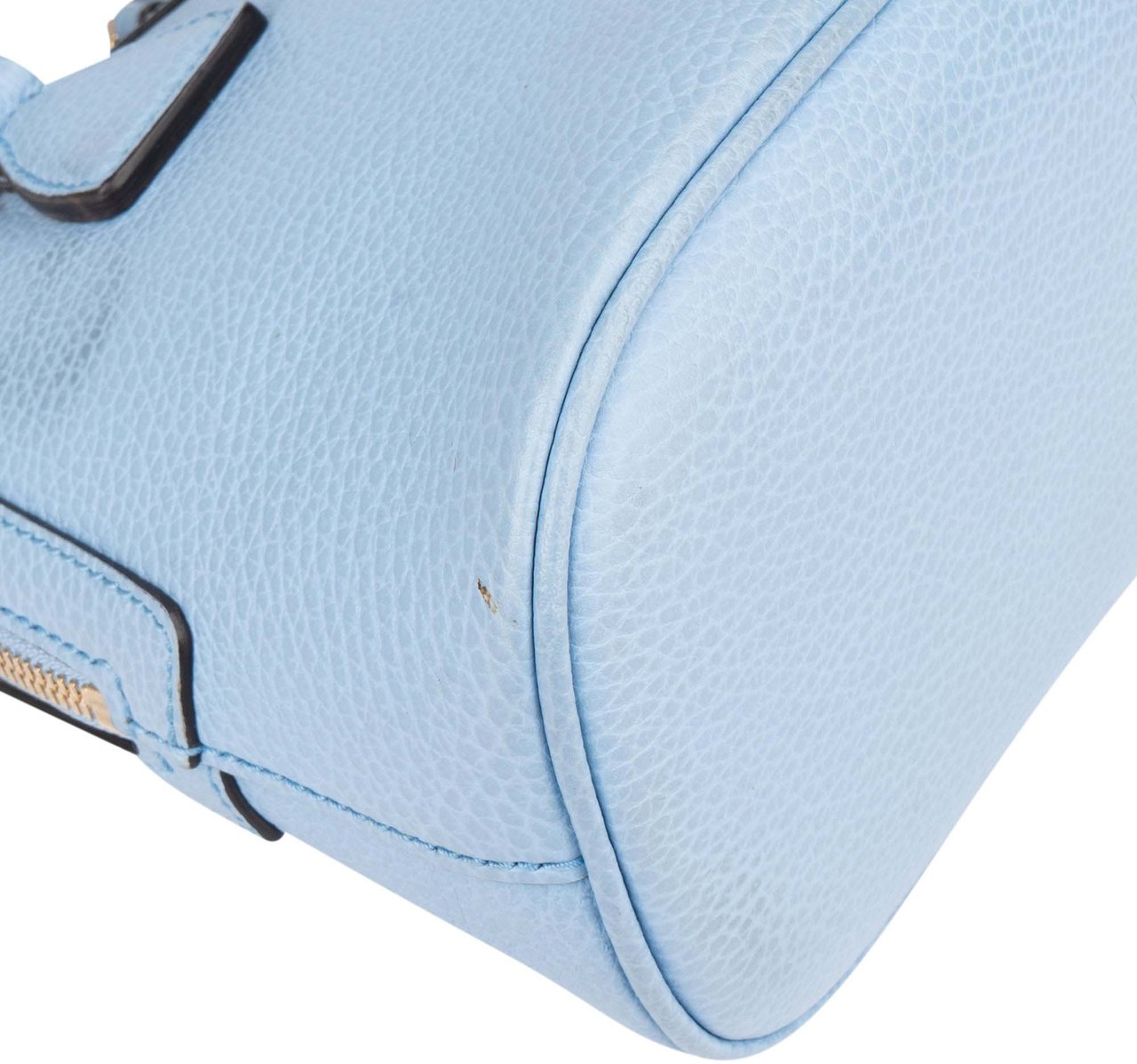 Gucci Gucci Blue Leather GG Handbag Blauw