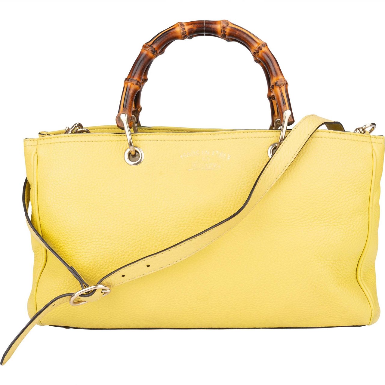 Gucci Gucci Leather Bamboo Handbag Divers
