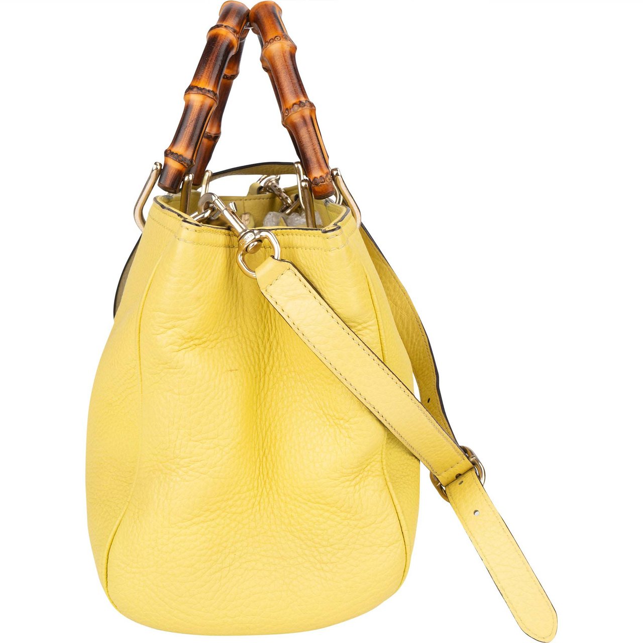 Gucci Gucci Leather Bamboo Handbag Divers