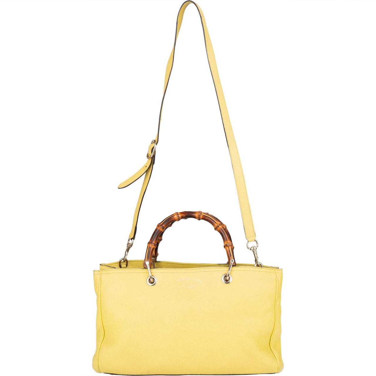 Gucci Gucci Leather Bamboo Handbag Divers