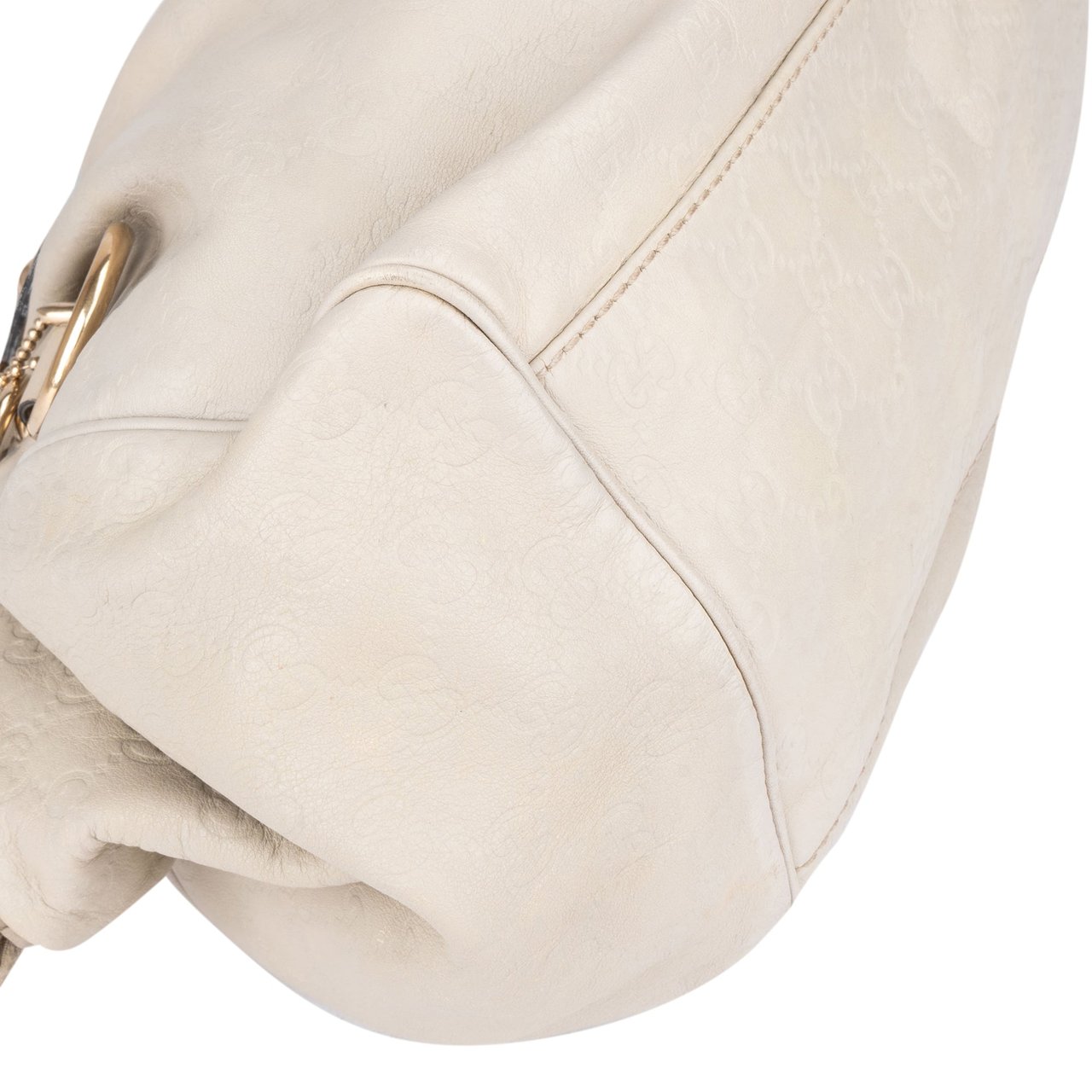 Gucci Gucci White Leather Sukey Handbag Divers