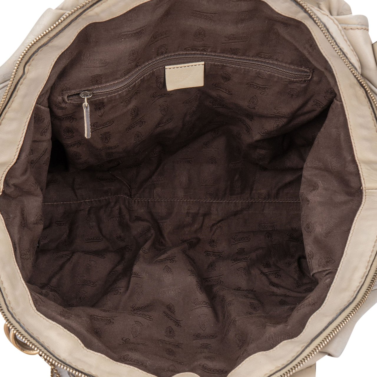 Gucci Gucci White Leather Sukey Handbag Divers