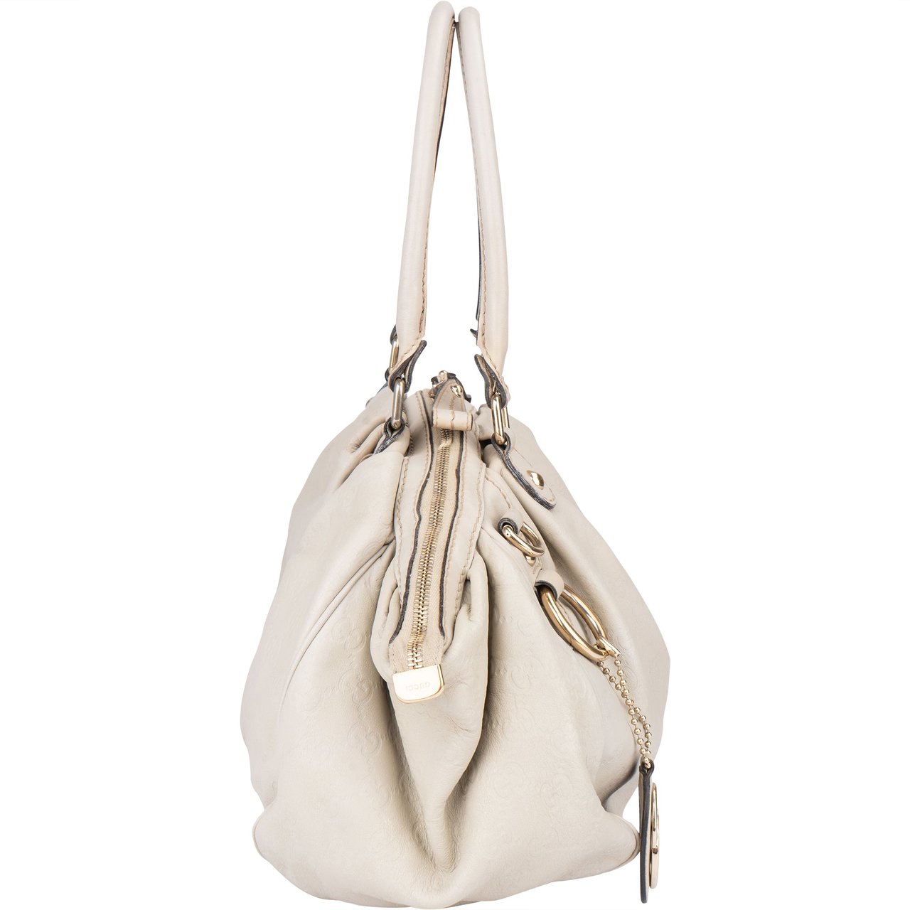 Gucci Gucci White Leather Sukey Handbag Divers