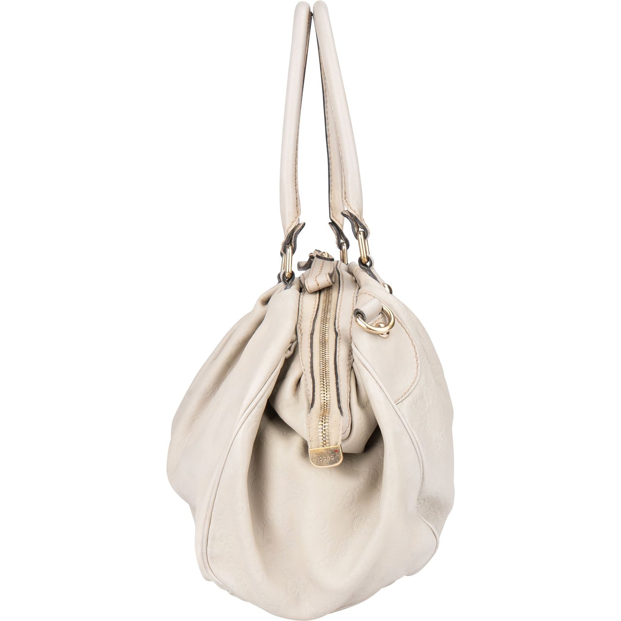 Gucci Gucci White Leather Sukey Handbag Divers