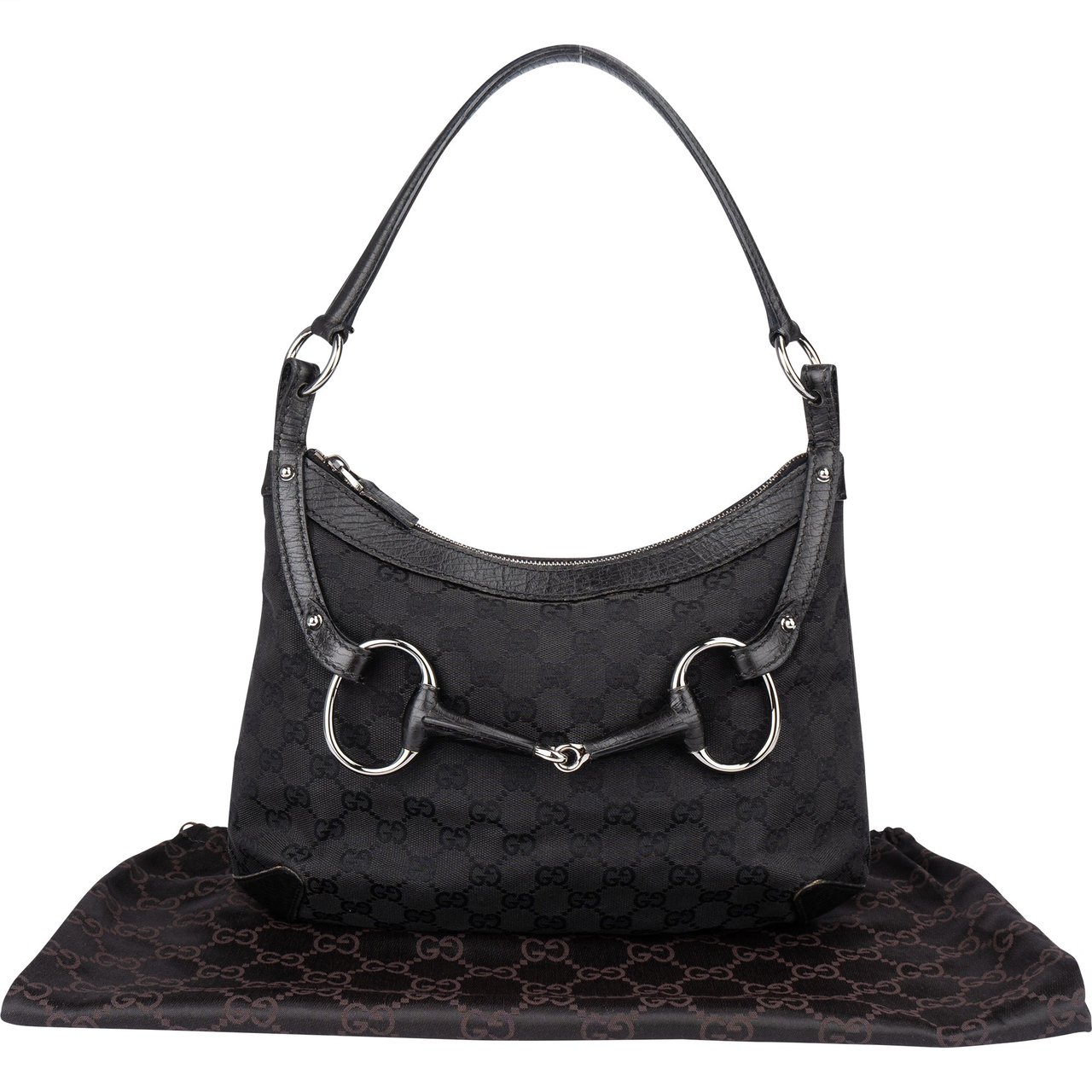 Gucci Gucci GG Monogram Horsebit Shoulder Bag Divers