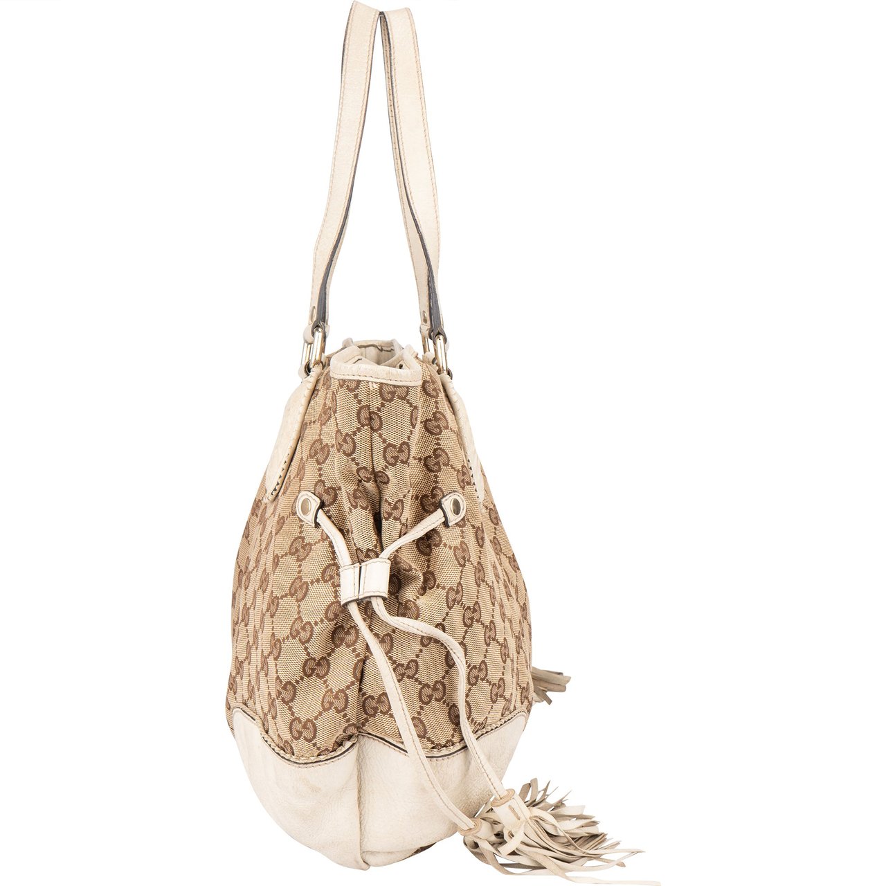 Gucci GG Monogram Twin Heart Handbag Bruin