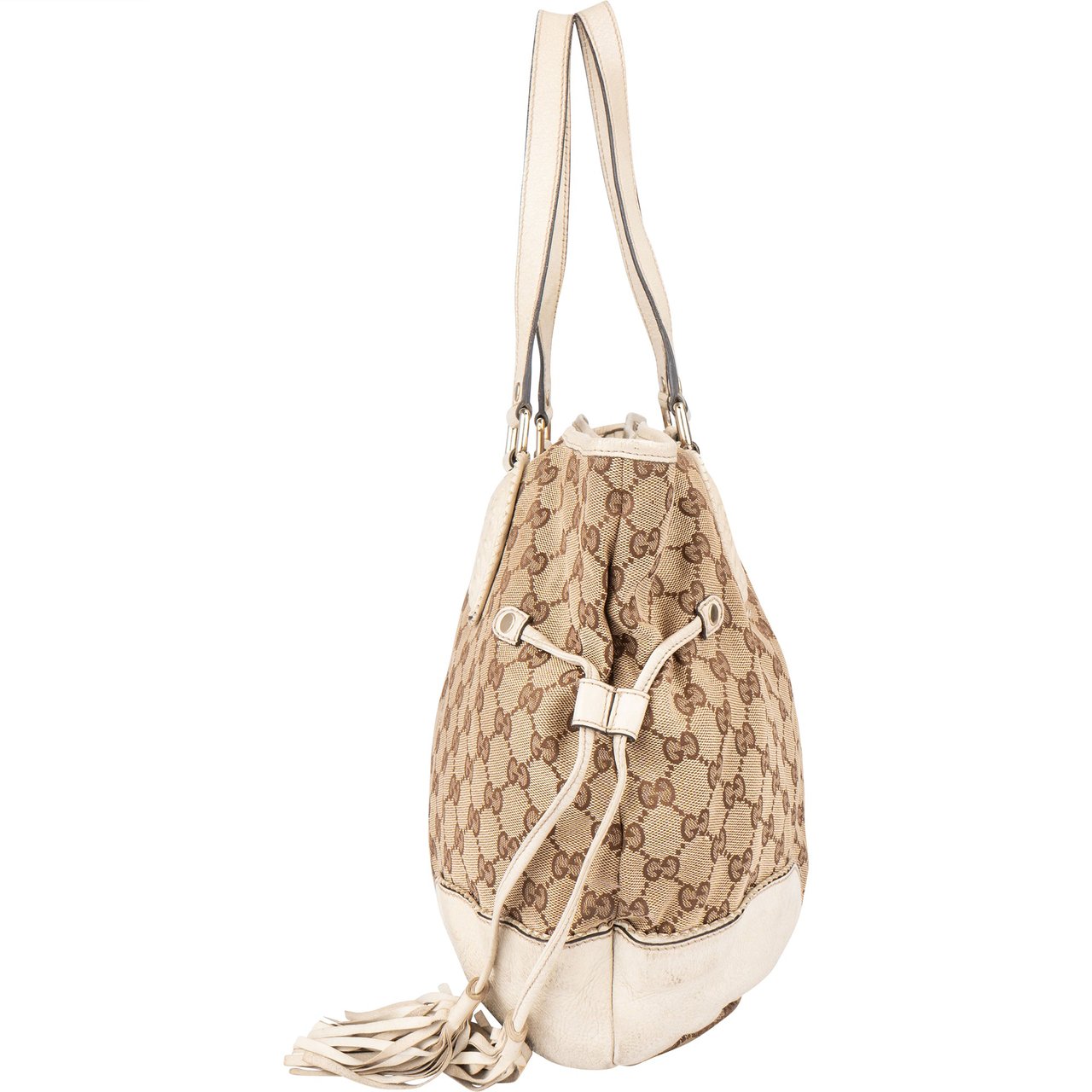 Gucci GG Monogram Twin Heart Handbag Bruin