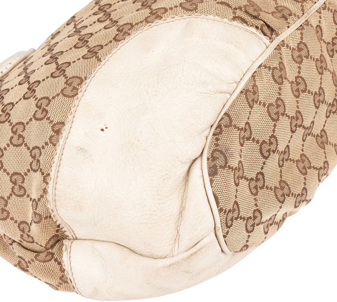 Gucci GG Monogram Twin Heart Handbag Bruin