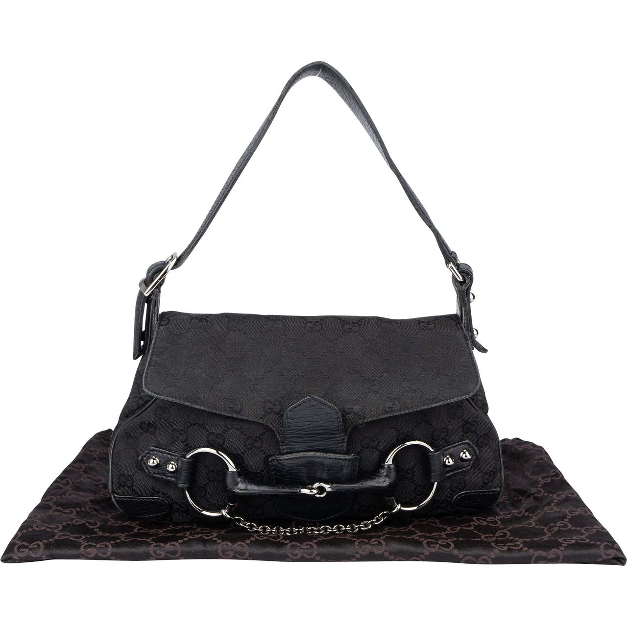 Gucci Gucci GG Monogram Horsebit Handbag Divers