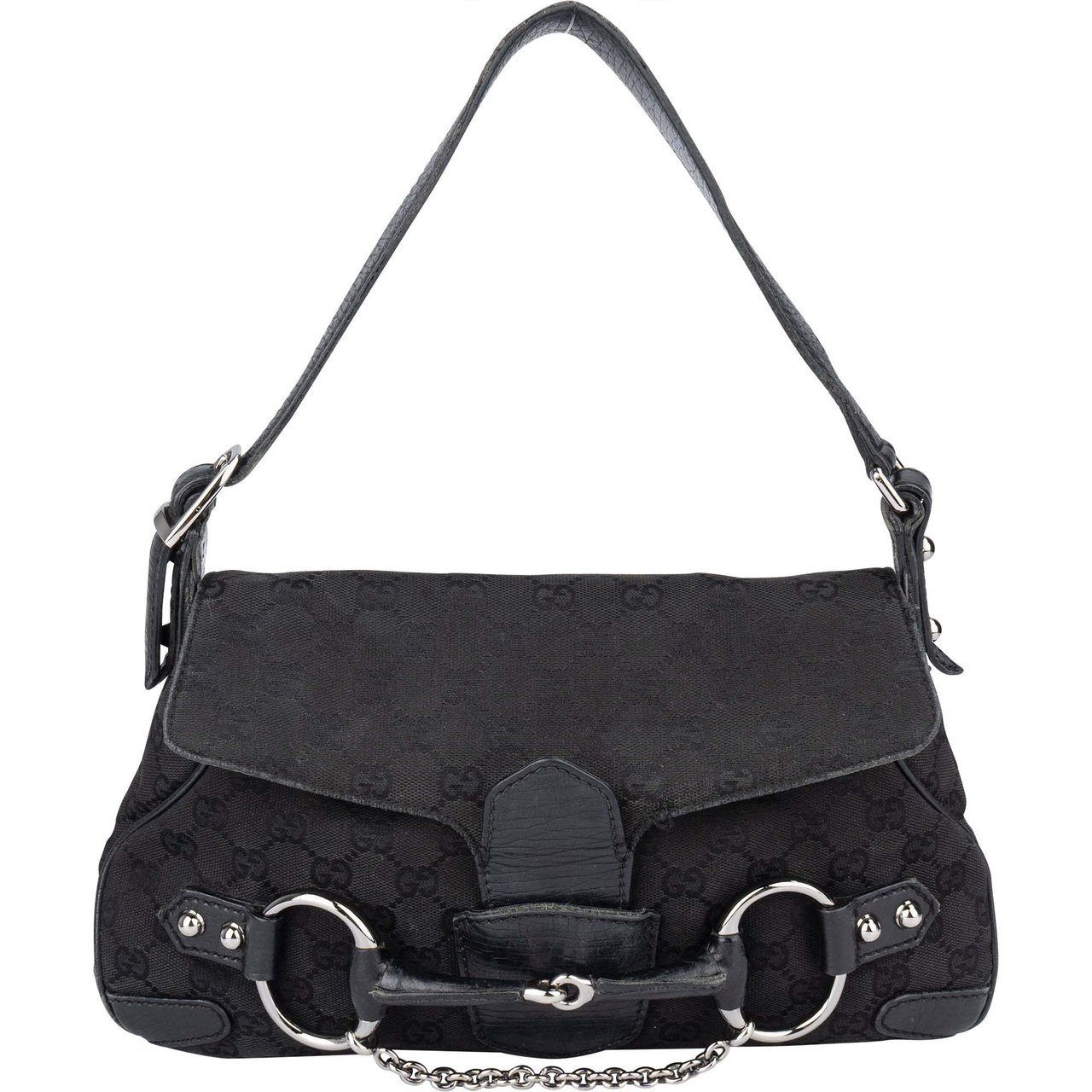 Gucci Gucci GG Monogram Horsebit Handbag Divers