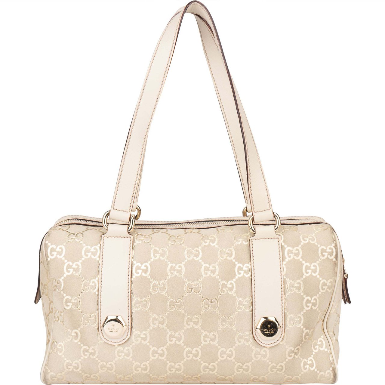 Gucci Gucci GG Suede Monogram Twin Charmy Handbag Divers