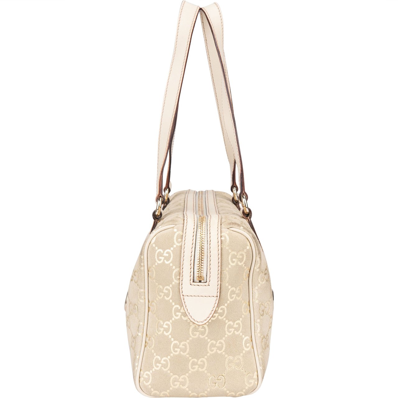 Gucci Gucci GG Suede Monogram Twin Charmy Handbag Divers