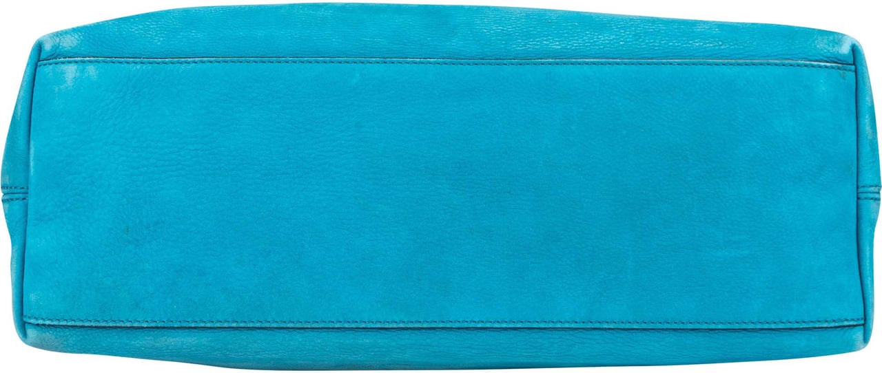 Gucci Gucci Blue Suede Soho Crossbody Bag Blauw