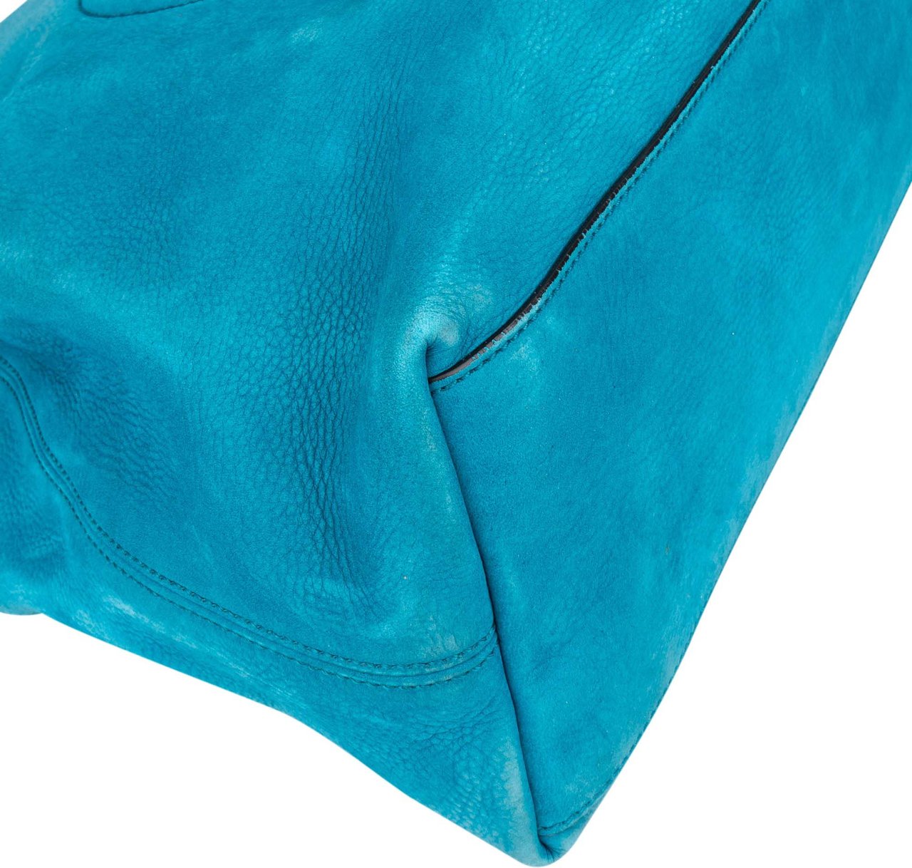 Gucci Gucci Blue Suede Soho Crossbody Bag Blauw