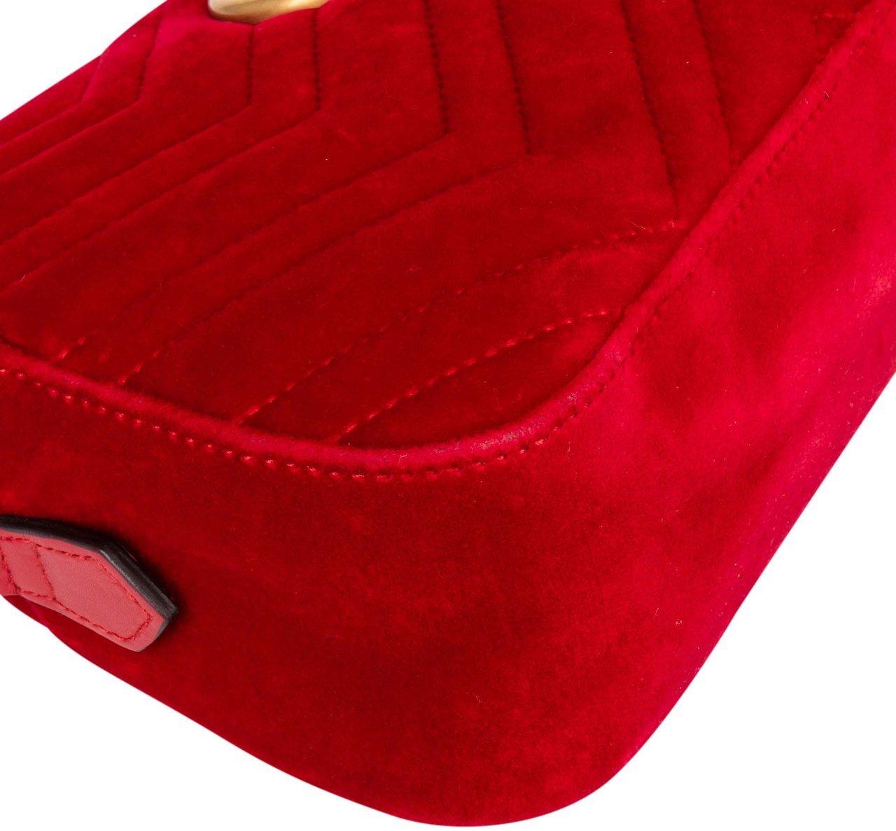 Gucci Gucci Red Satin GG Marmont Crossbody Bag Divers