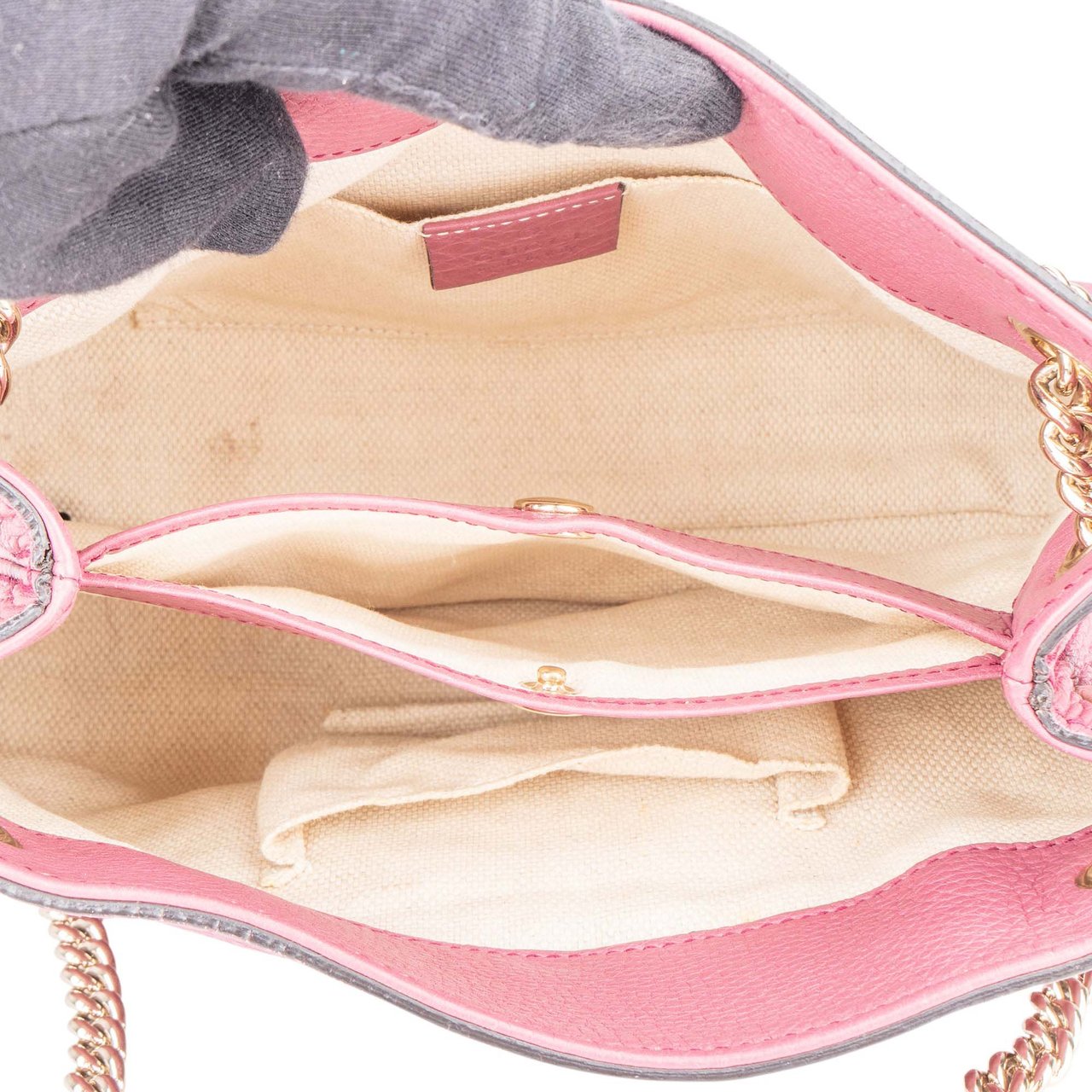 Gucci Gucci Leather GG Soho Crossbody Bag Divers