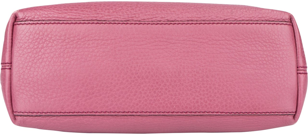 Gucci Leather GG Soho Crossbody Bag Roze