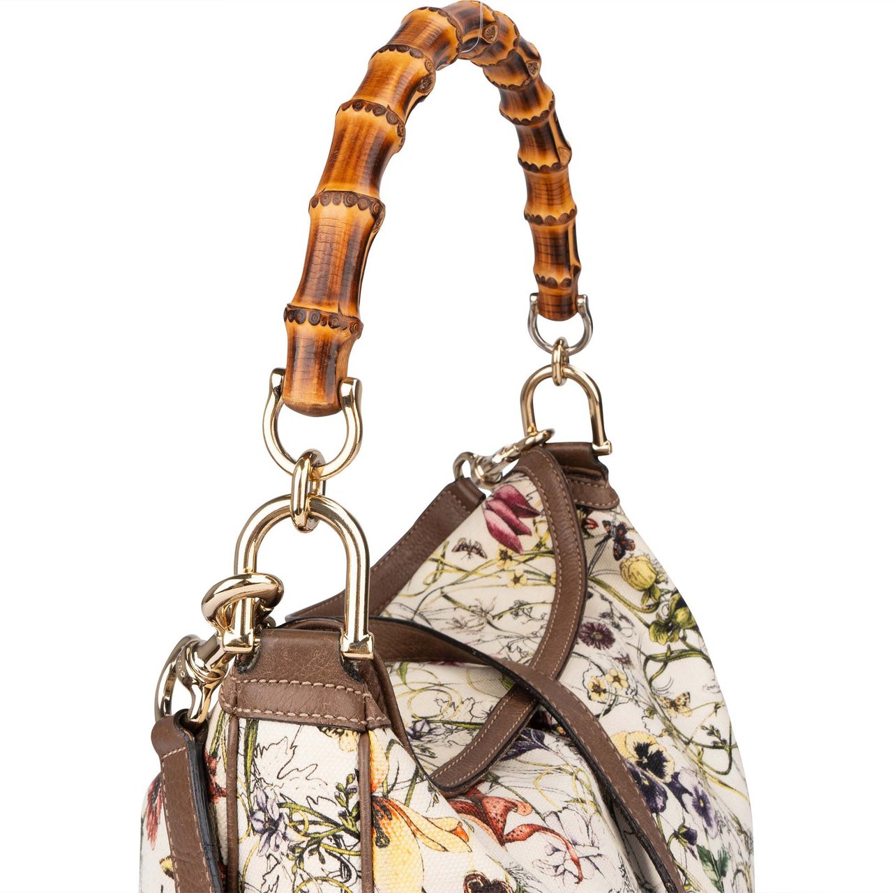 Gucci Gucci Special Floral Bamboo Handbag Divers