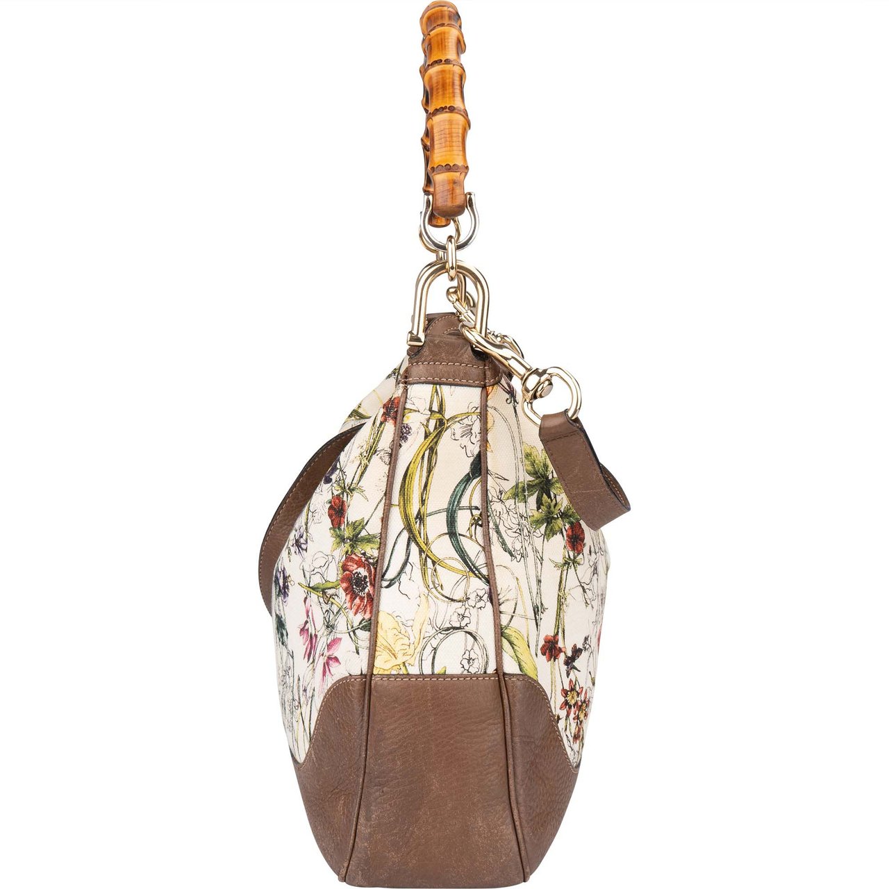 Gucci Gucci Special Floral Bamboo Handbag Divers