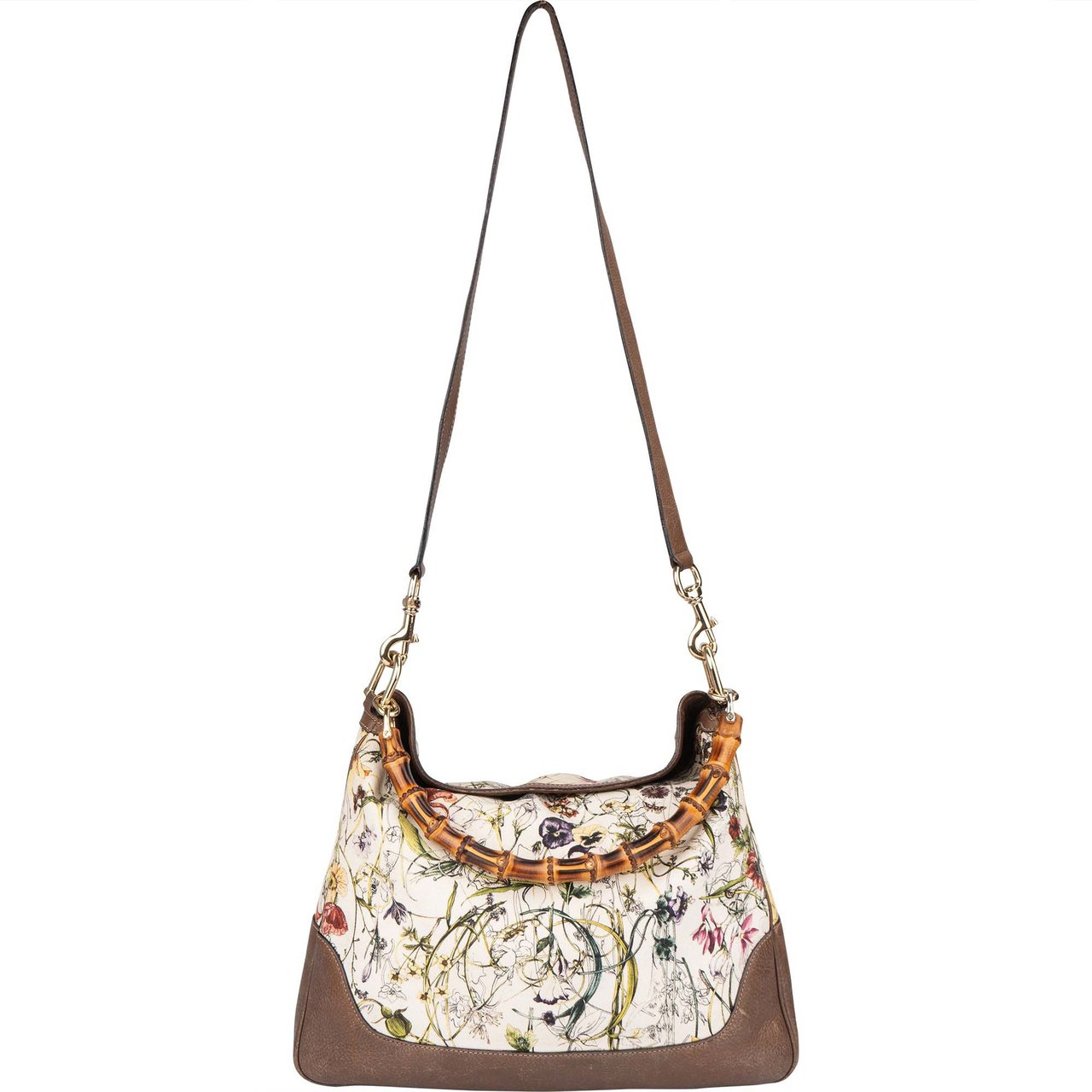 Gucci Gucci Special Floral Bamboo Handbag Divers