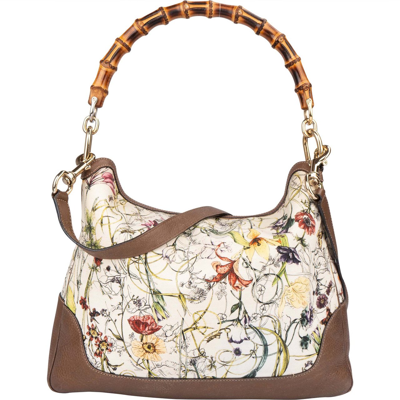 Gucci Gucci Special Floral Bamboo Handbag Divers
