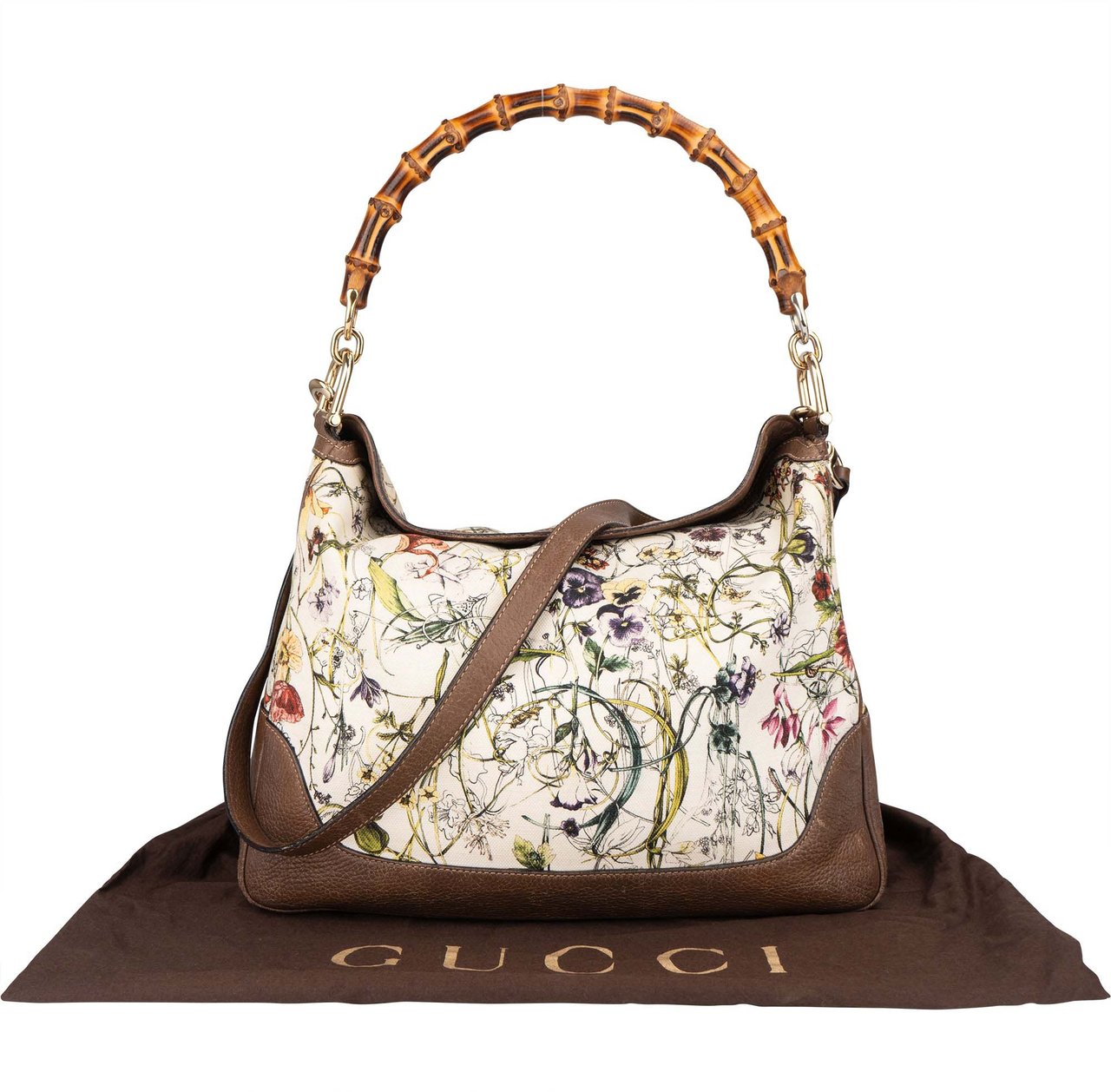 Gucci Gucci Special Floral Bamboo Handbag Divers