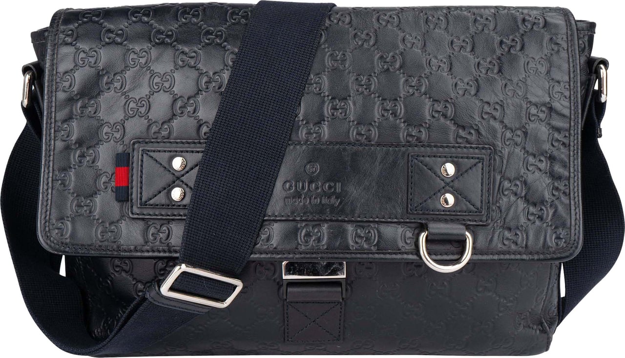 Gucci Gucci GG Leather Monogram Sherry Business Messenger Bag Divers