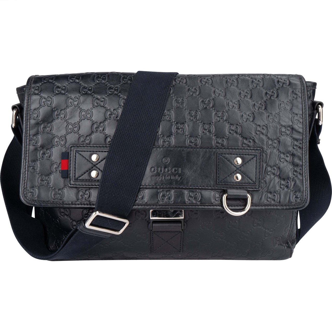 Gucci Gucci GG Leather Monogram Sherry Business Messenger Bag Divers