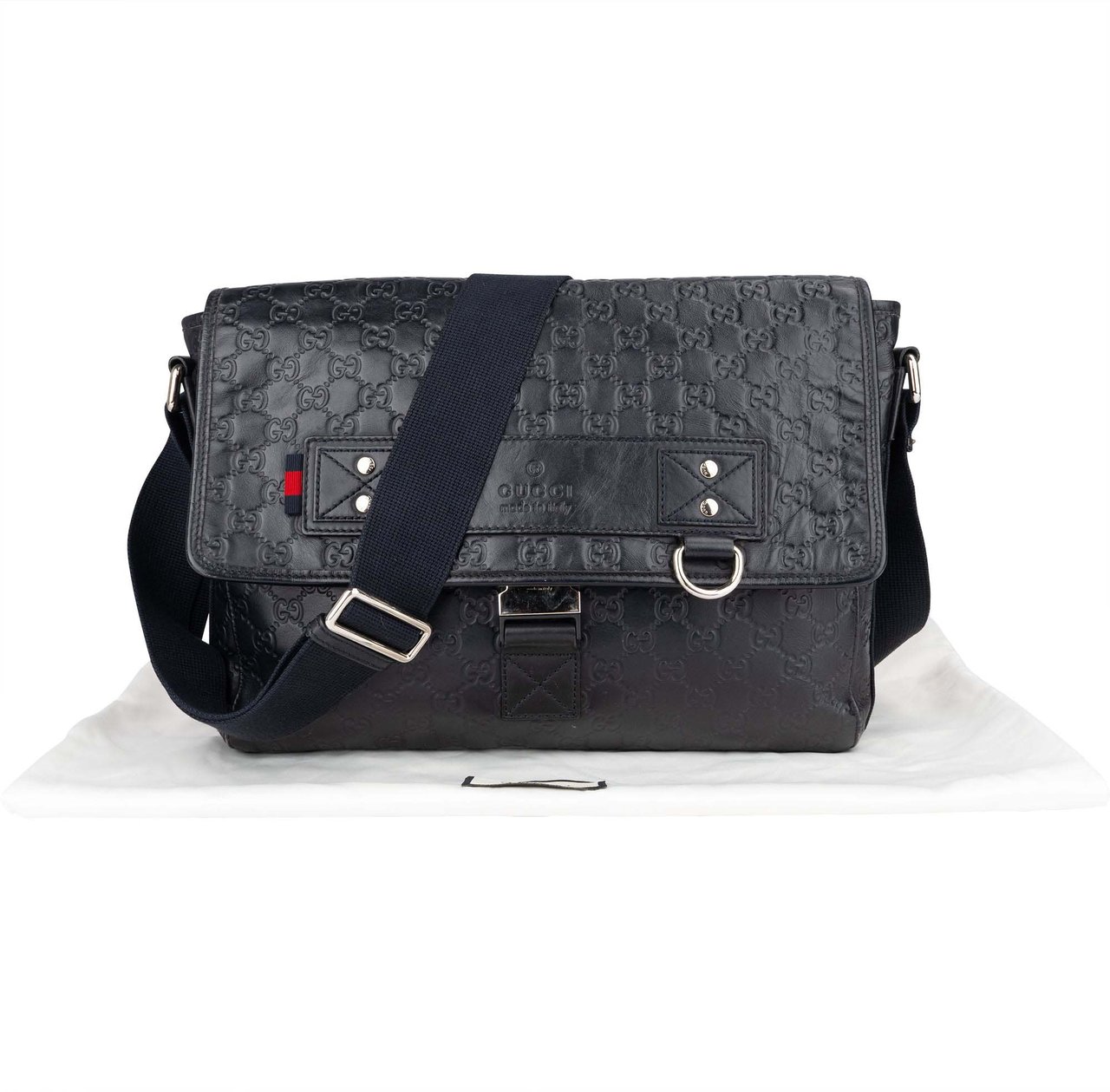 Gucci Gucci GG Leather Monogram Sherry Business Messenger Bag Divers