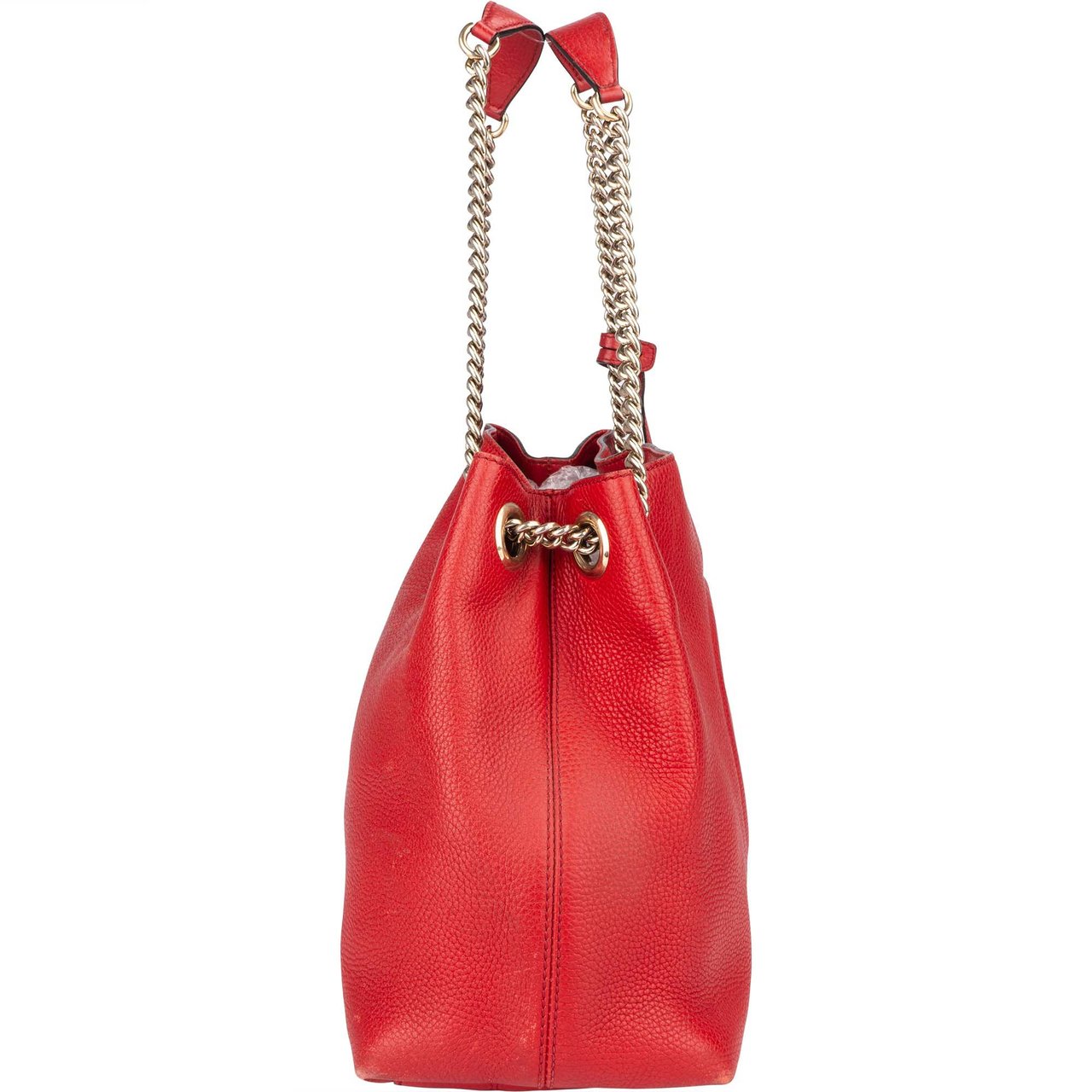 Gucci Gucci Red Leather GG Soho Crossbody Bag Divers