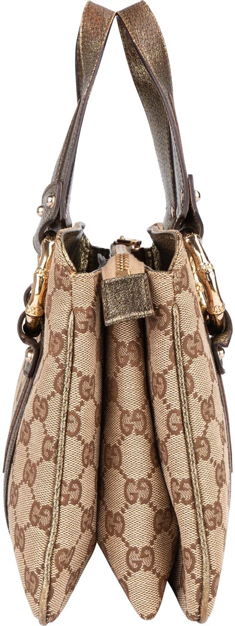 Gucci Gucci GG Monogram Golden Bamboo Handbag Divers