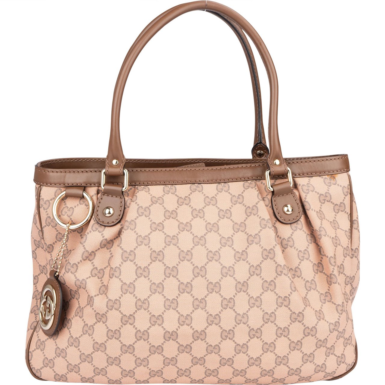 Gucci Gucci GG Monogram Sukey Handbag Bruin