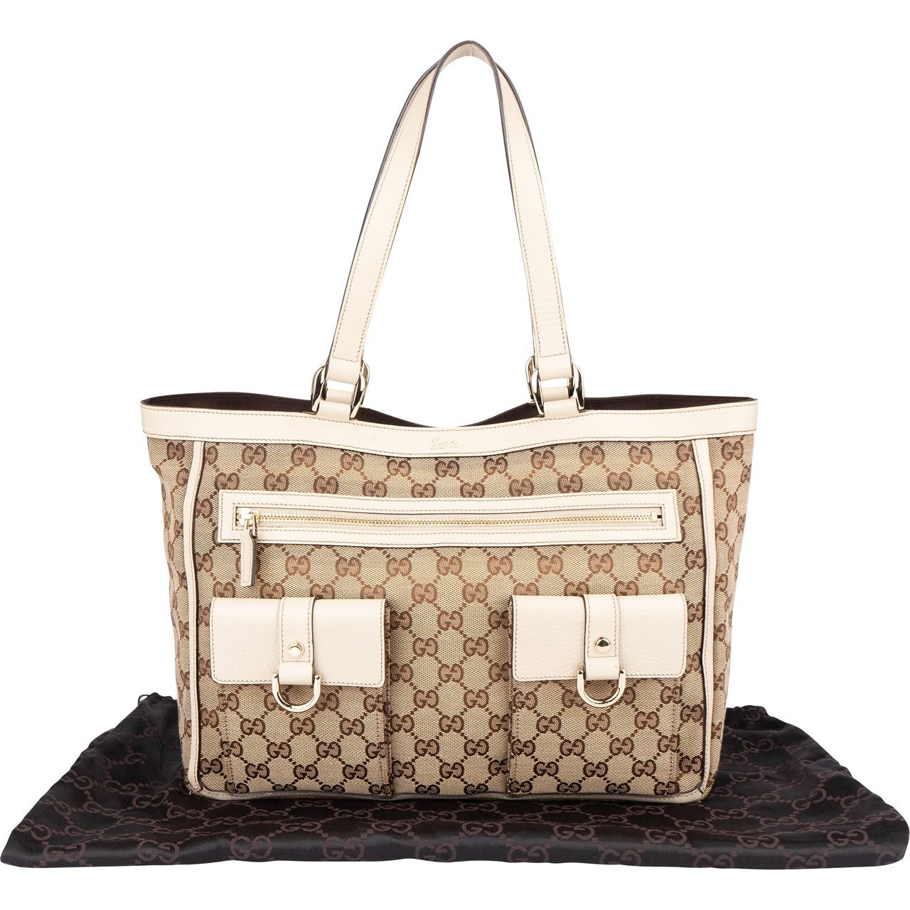 Gucci Gucci GG Monogram Abbey Double Pocket Handbag Divers