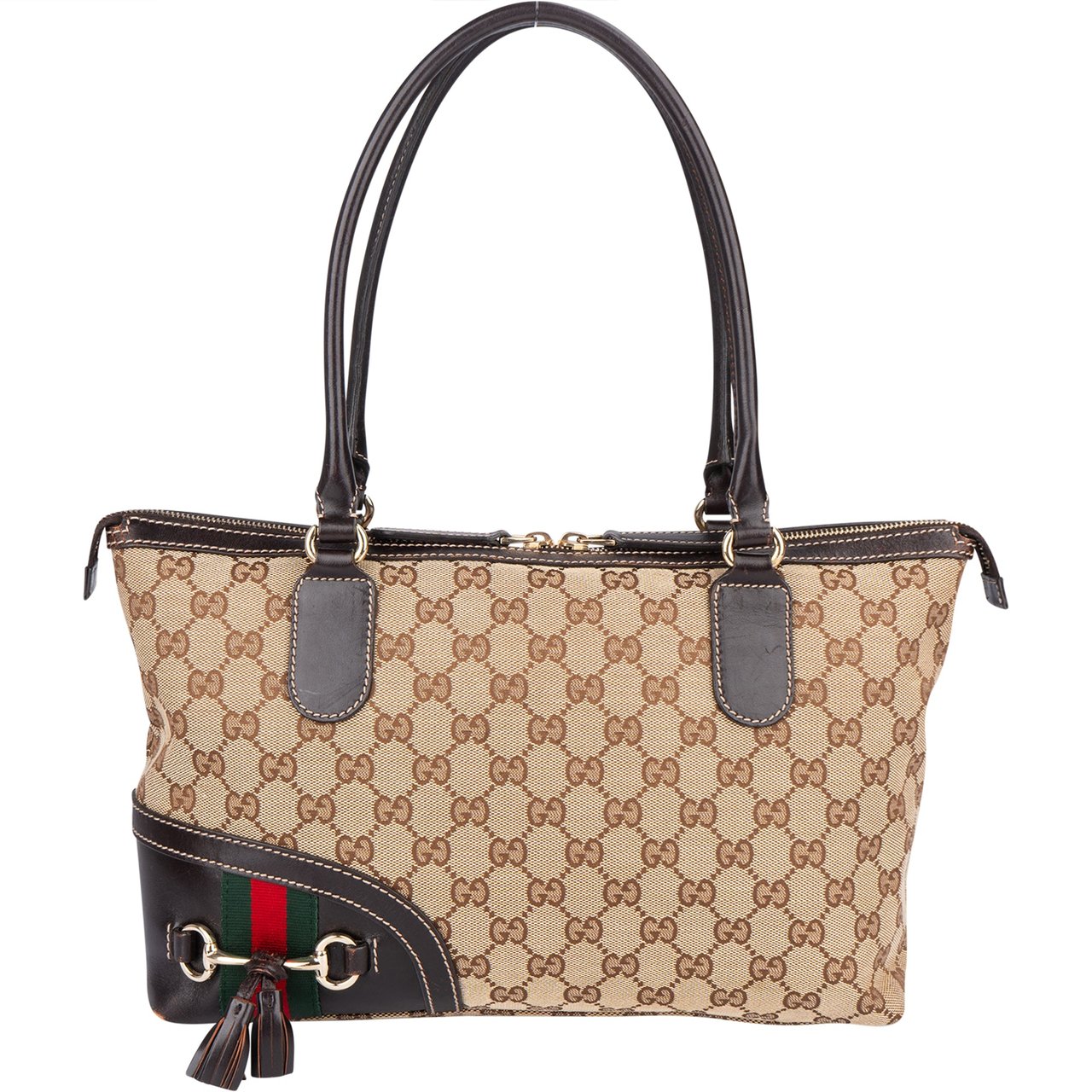 Gucci Gucci GG Monogram Horsebit Handbag Divers