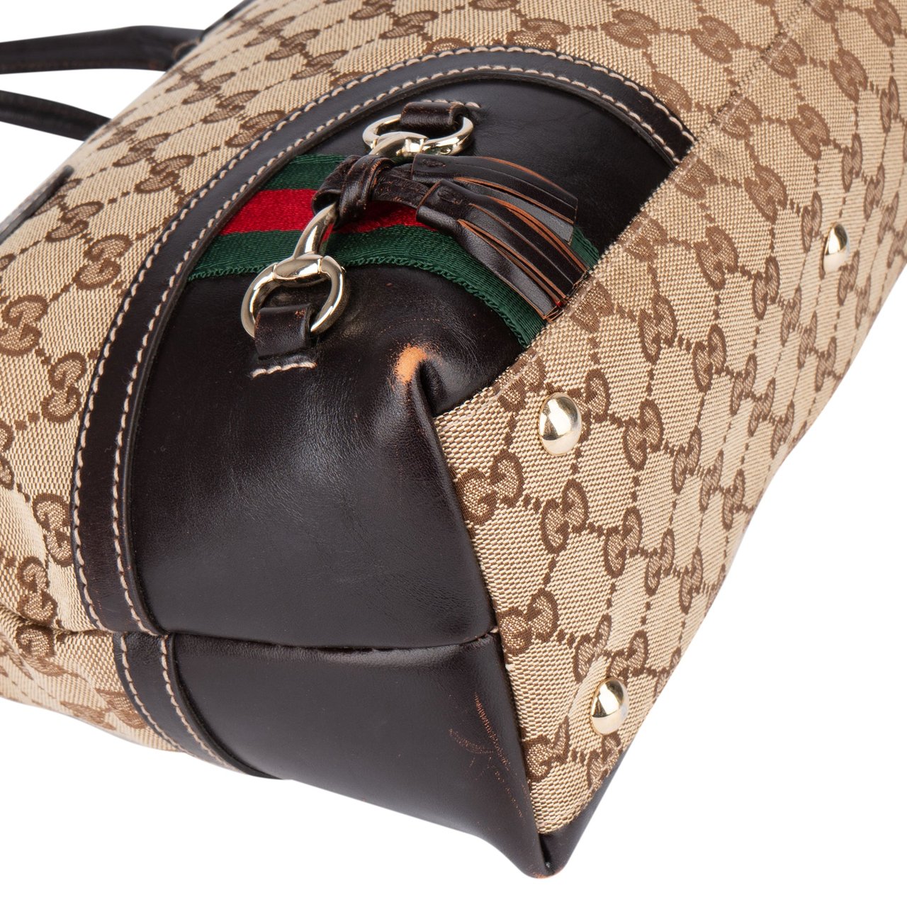 Gucci Gucci GG Monogram Horsebit Handbag Divers