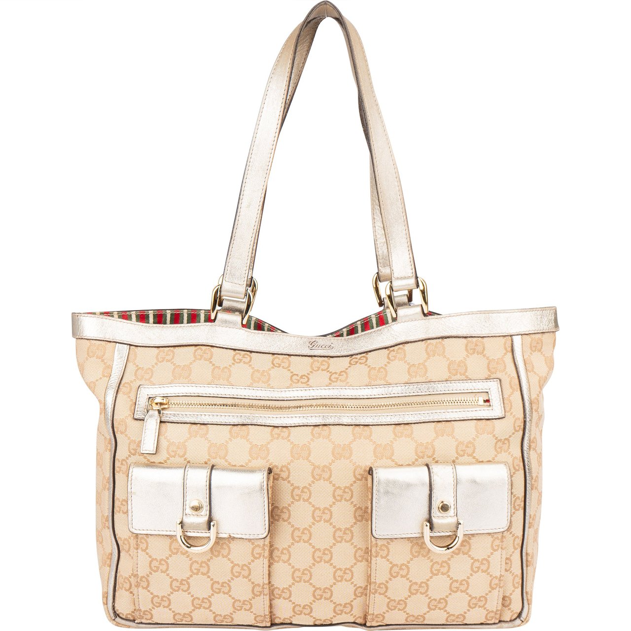 Gucci Gucci GG Monogram Abbey Double Pocket Handbag Divers