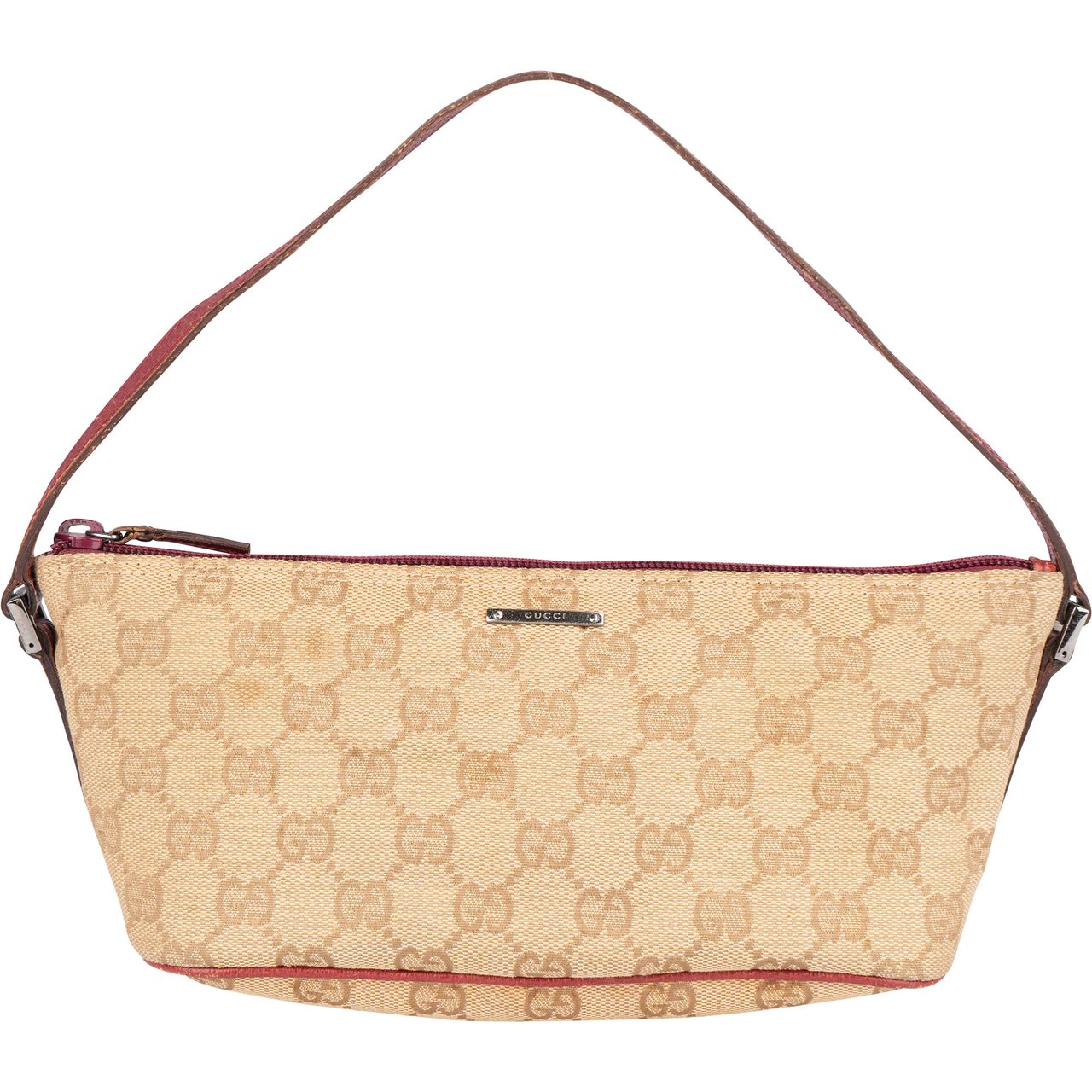 Gucci Gucci GG Monogram Boat Handbag Beige