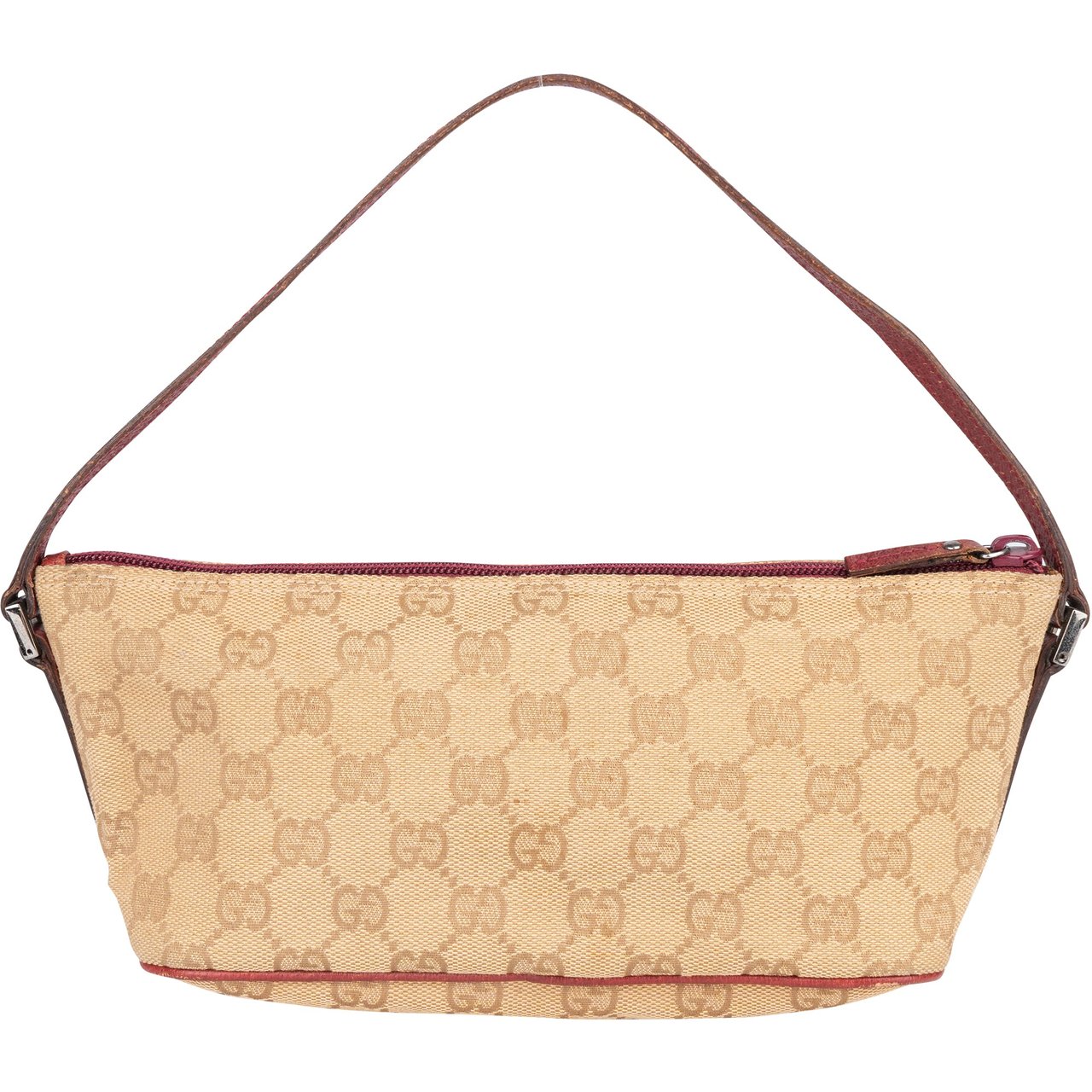Gucci Gucci GG Monogram Boat Handbag Beige