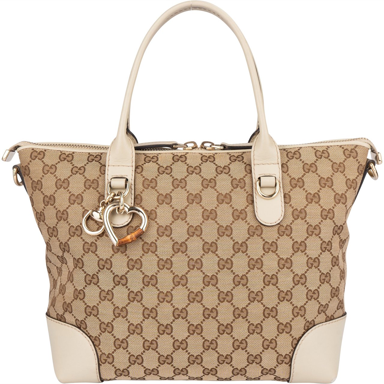 Gucci Gucci GG Monogram Charmy Handbag Bruin