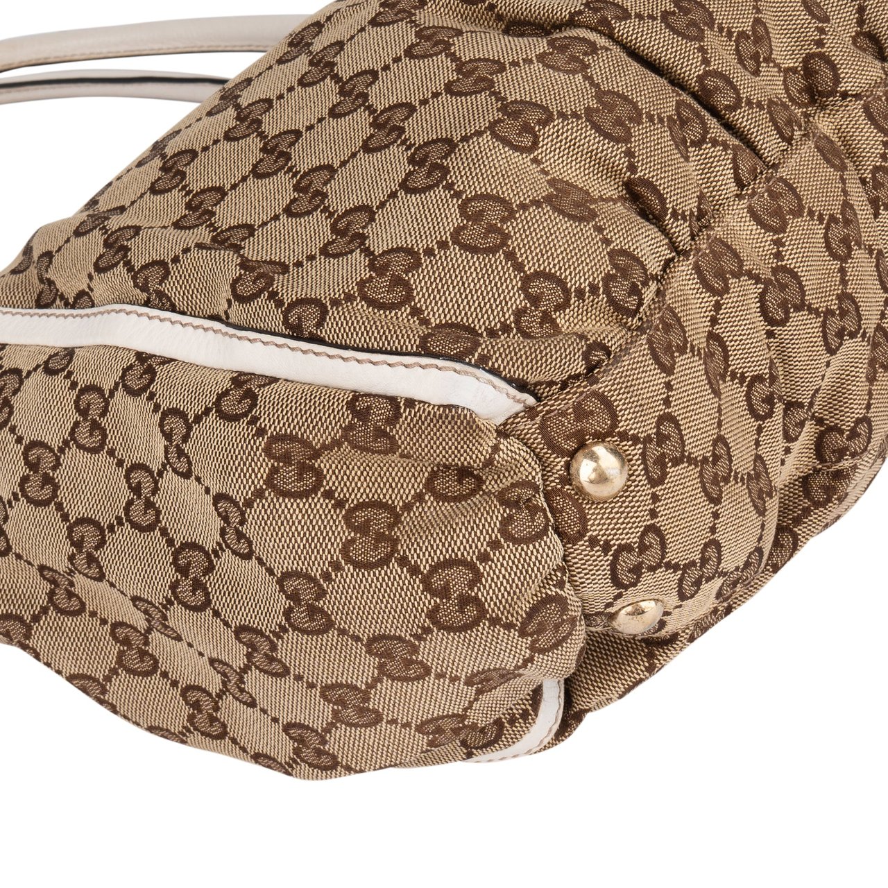 Gucci Gucci GG Monogram Abbey Handbag Bruin