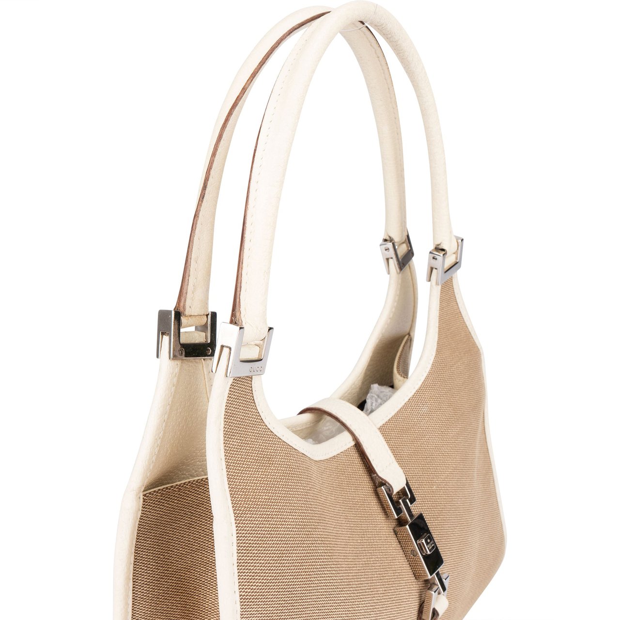 Gucci Gucci Classic Jackie Handbag Beige