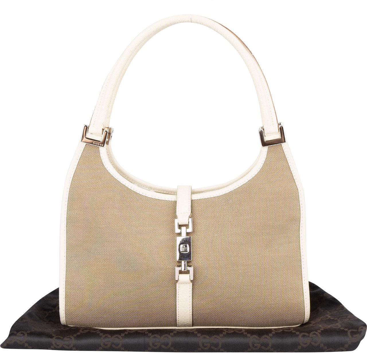 Gucci Gucci Classic Jackie Handbag Beige