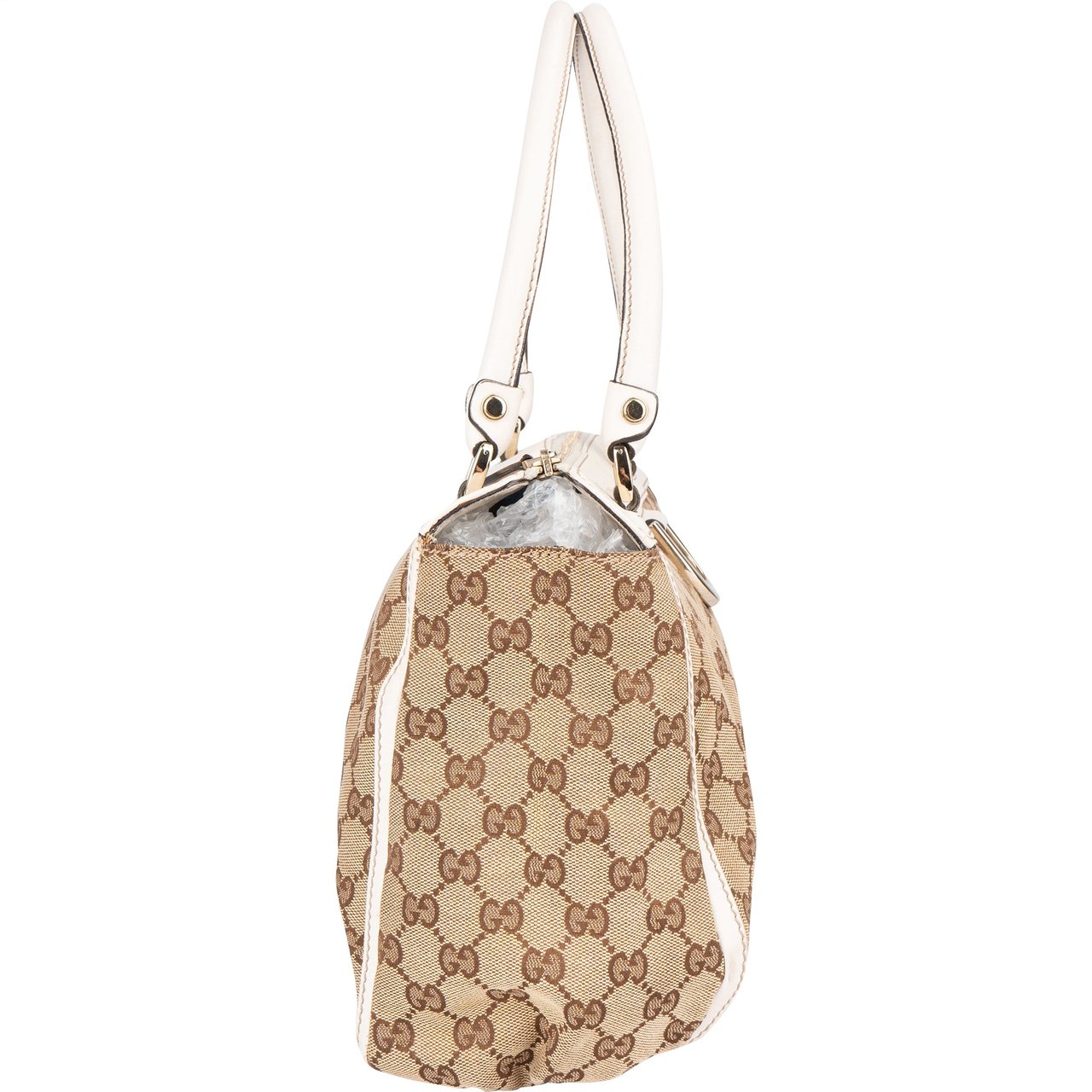 Gucci Gucci GG Monogram Abbey Handbag Bruin