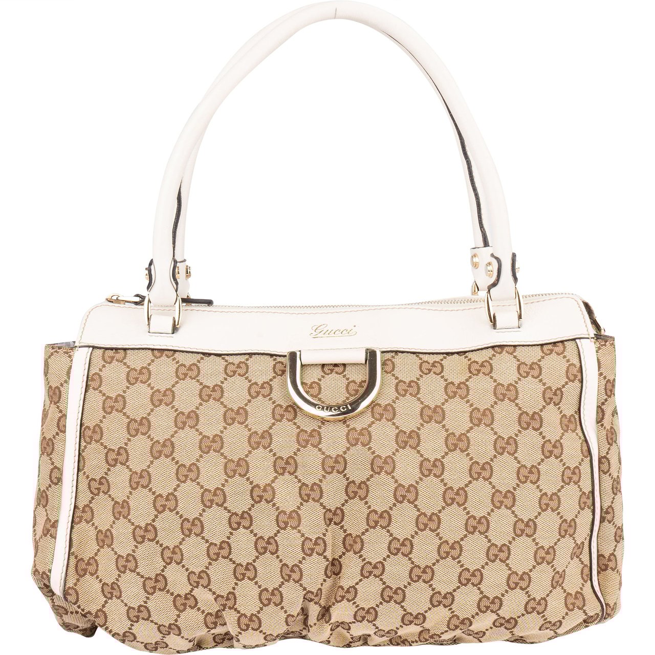 Gucci Gucci GG Monogram Abbey Handbag Bruin